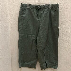 EDDIE BAUER ADJUSTABLE DRAWSTRING CAPRIS XL